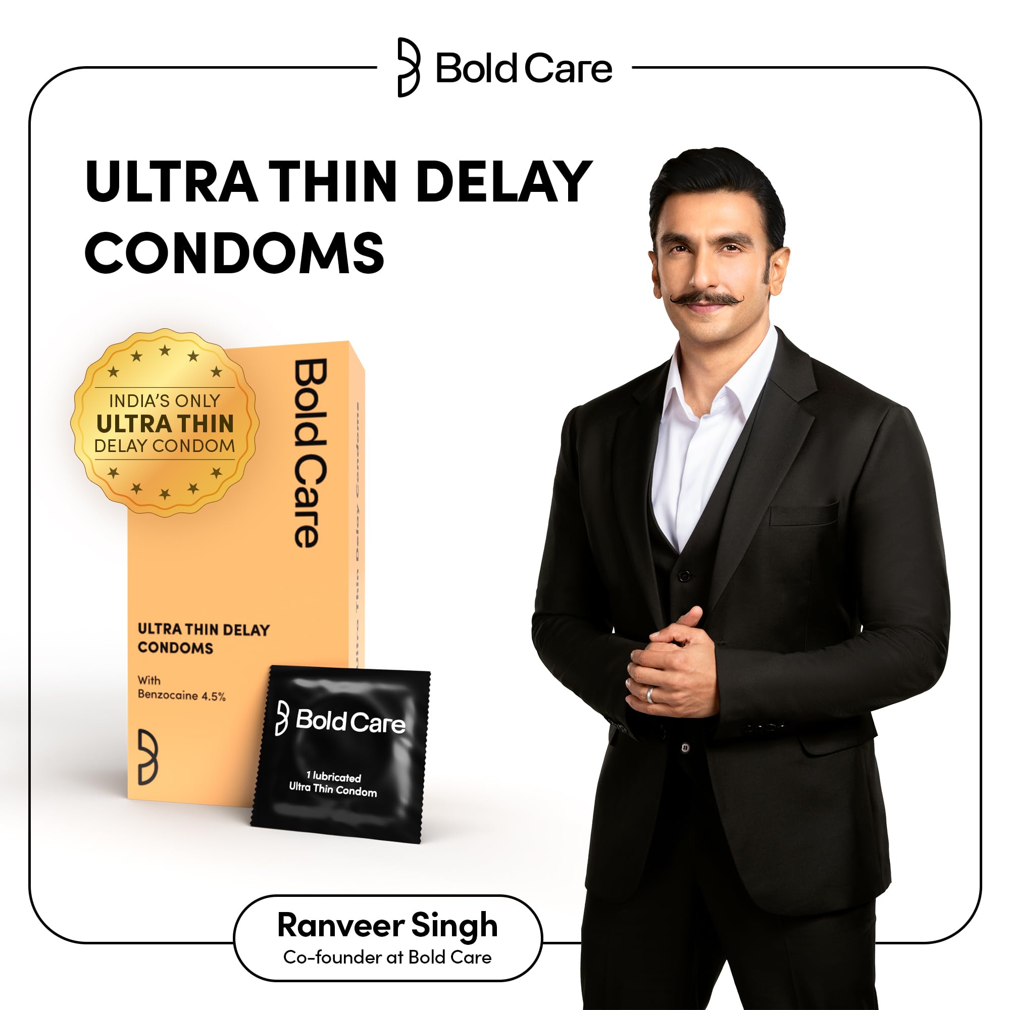 Bold Care Ultra Thin Long Last Condoms (Pack of 3) – view 2