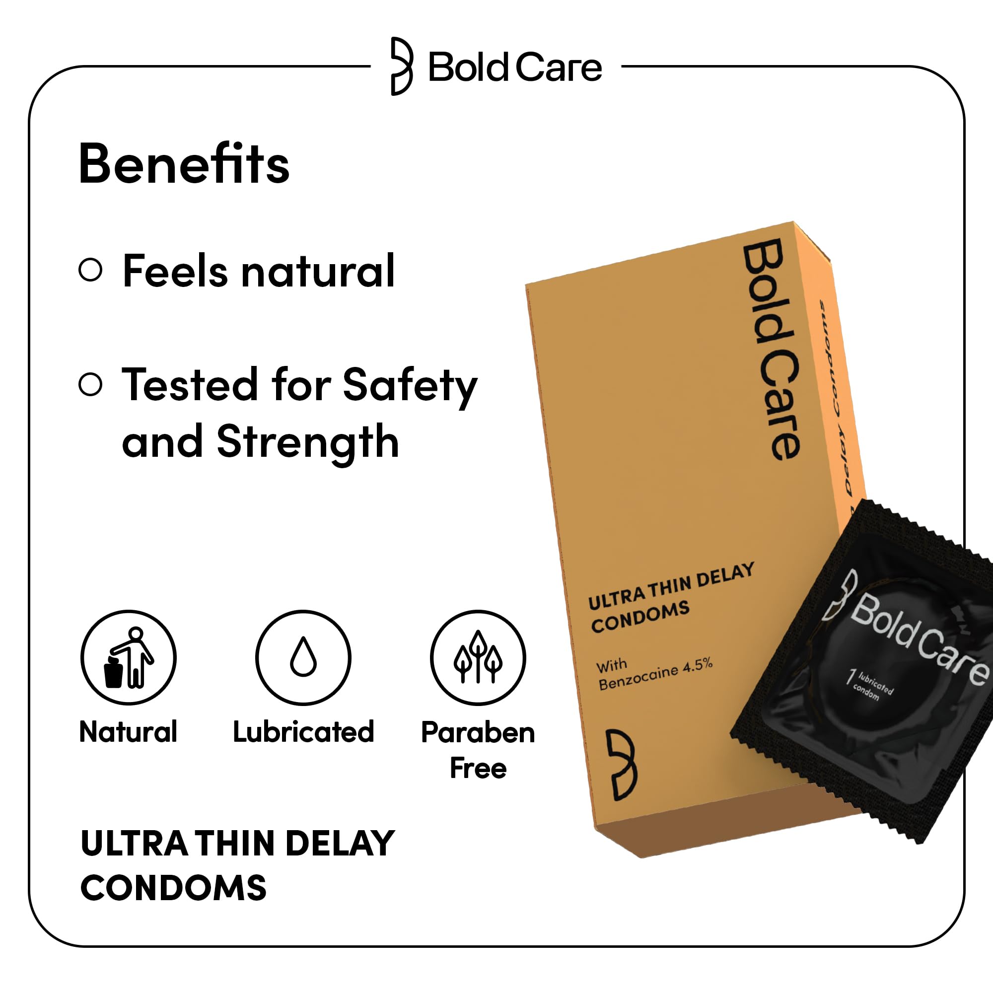 Bold Care Ultra Thin Long Last Condoms (Pack of 3) – view 3