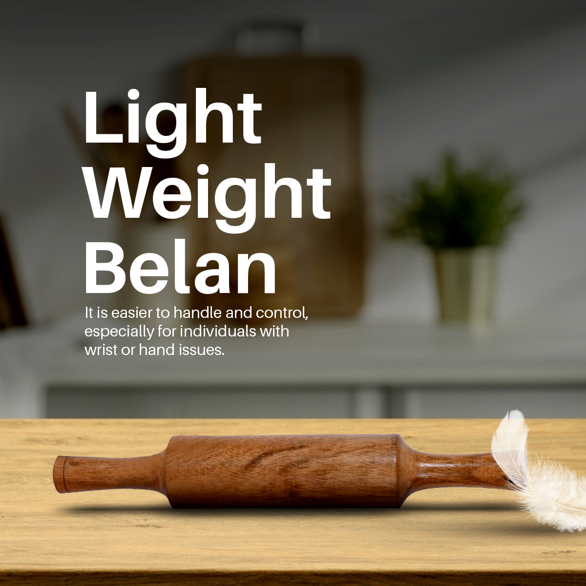 NeuOrigin Sheesham Wood Chakla Belan - 9 Inch Round Wooden Rolling Board with 12 Inch Rolling Pin - Chapati Maker, Wooden Polpat - Durable & Natural Sheesham Chapati Prep Set for Home. – view 5