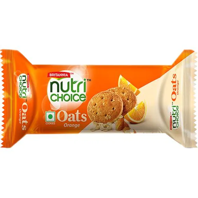 Britannia NutriChoice orange and almond oats biscuits 75 g