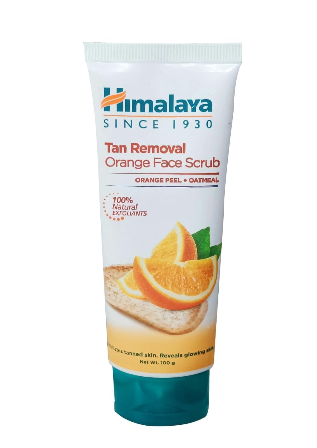 Orange face scrub tube by Himalaya in 100g pack