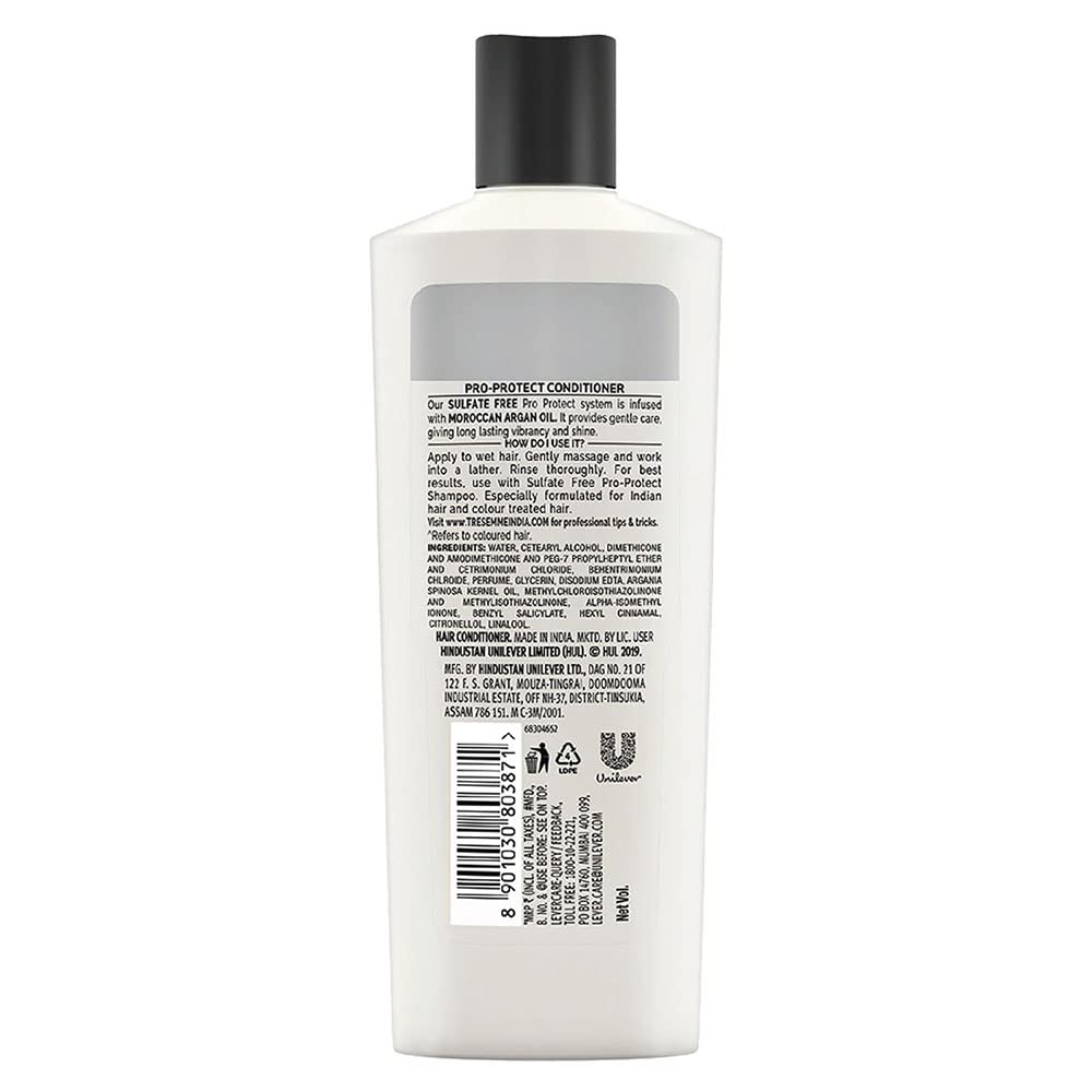 Tresemme Pro Protect , Conditioner, 190ml, for Frizzy Hair, with Moroccan Argan Oil, Gentle Care for Treated Hair, Sulphate & Paraben-free, for Men & Women – view 2