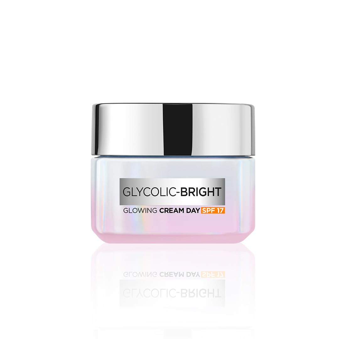 Travel-size L'Oreal Paris glycolic acid day cream with SPF 17