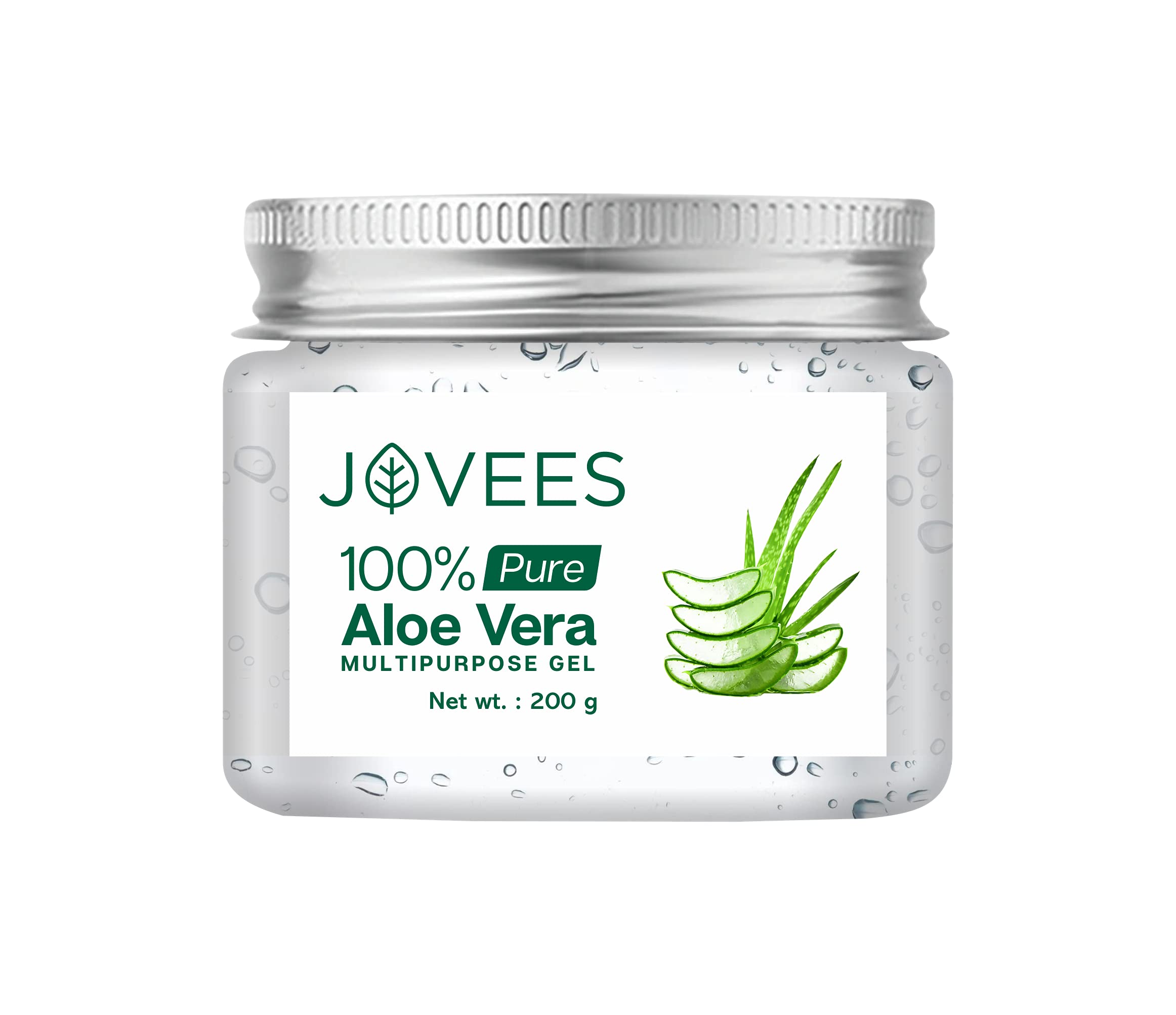 Jar of Jovees Herbal aloe vera gel for face and hair