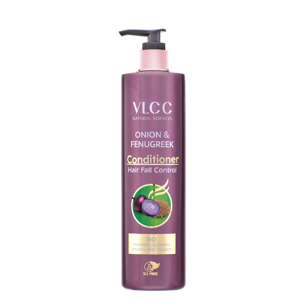 Front view of VLCC Onion & Fenugreek Conditioner 200 ml bottle