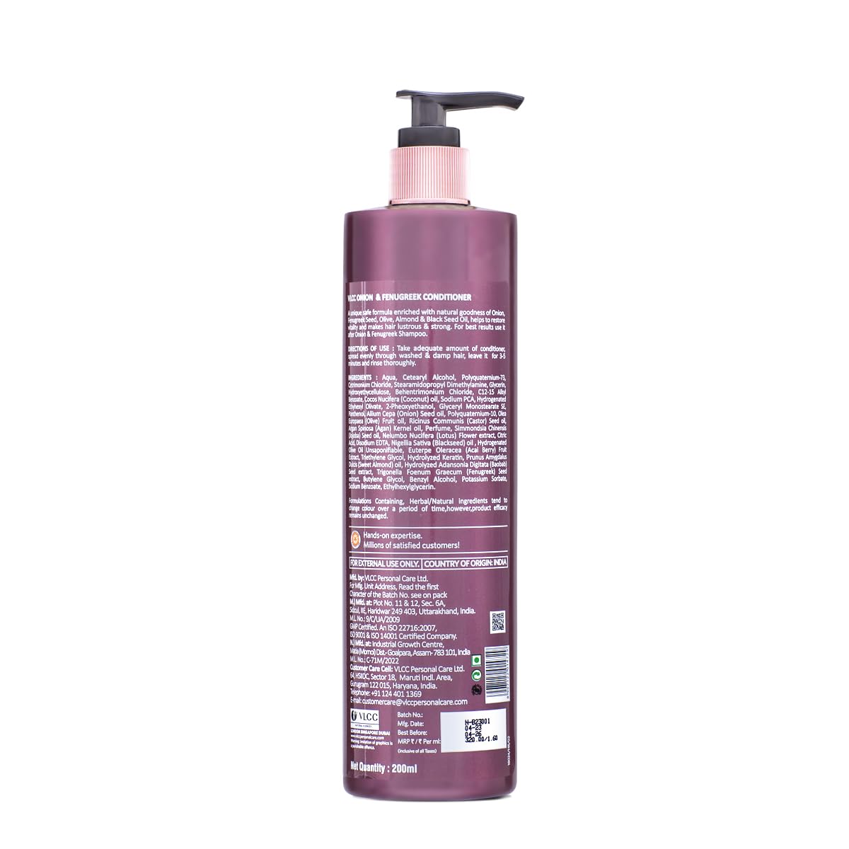 VLCC Onion & Fenugreek Conditioner For Hair Fall Control (200ml) – view 6