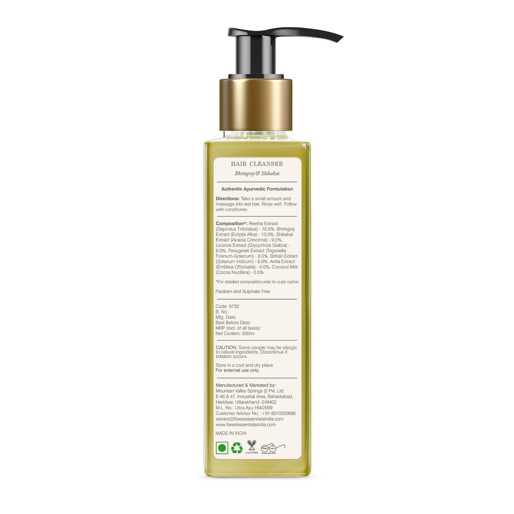 Forest Essentials Hair Cleanser Bhringraj&Shikakai – view 6