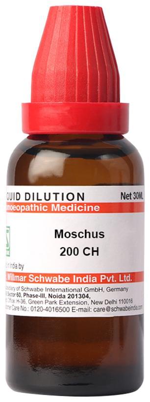 Moschus 200 11 ml compact medicine bottle front view