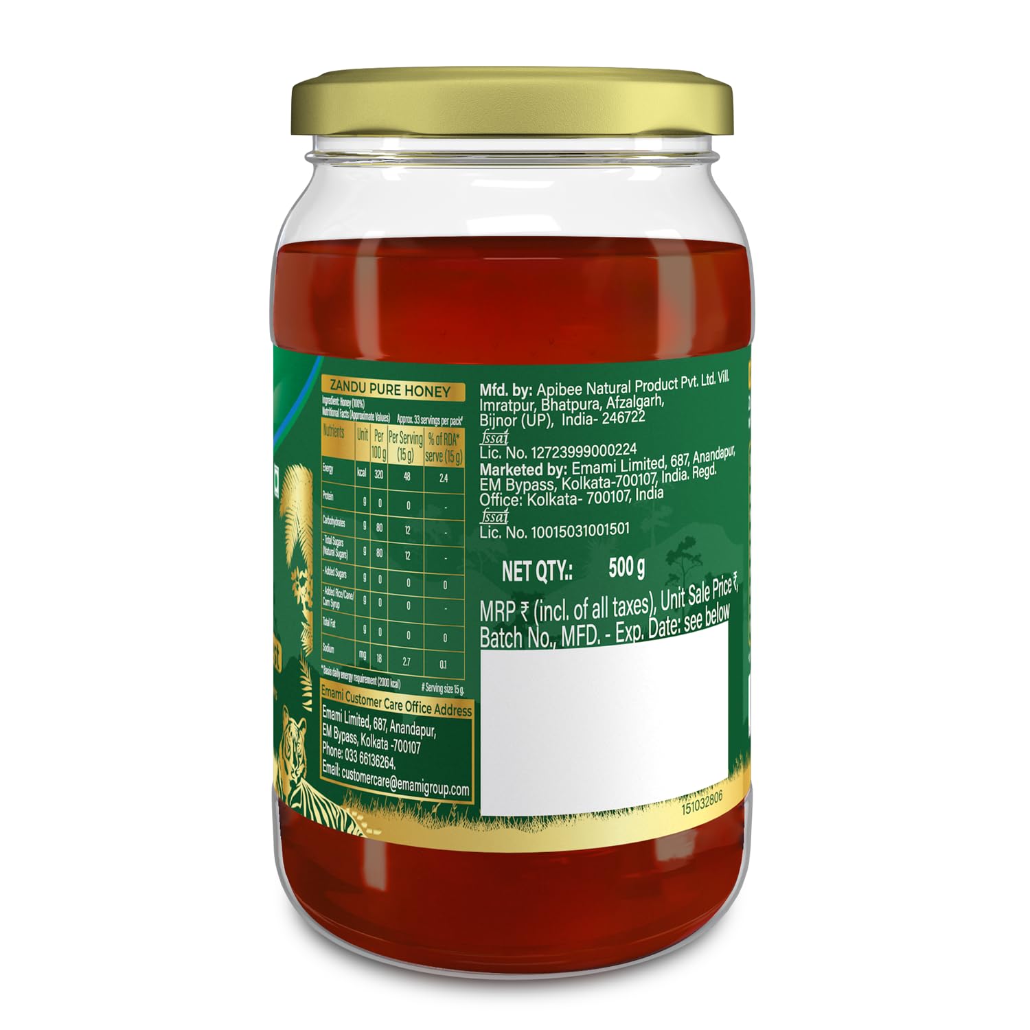 Zandu Pure Honey Sundarban Forest, Natural Honey from the Largest Mangrove Forest, Multi Flora & Medicinal Properties, Comes without Added Sugar & Preservatives, 100% Natural, Glass Jar, 500g – view 7