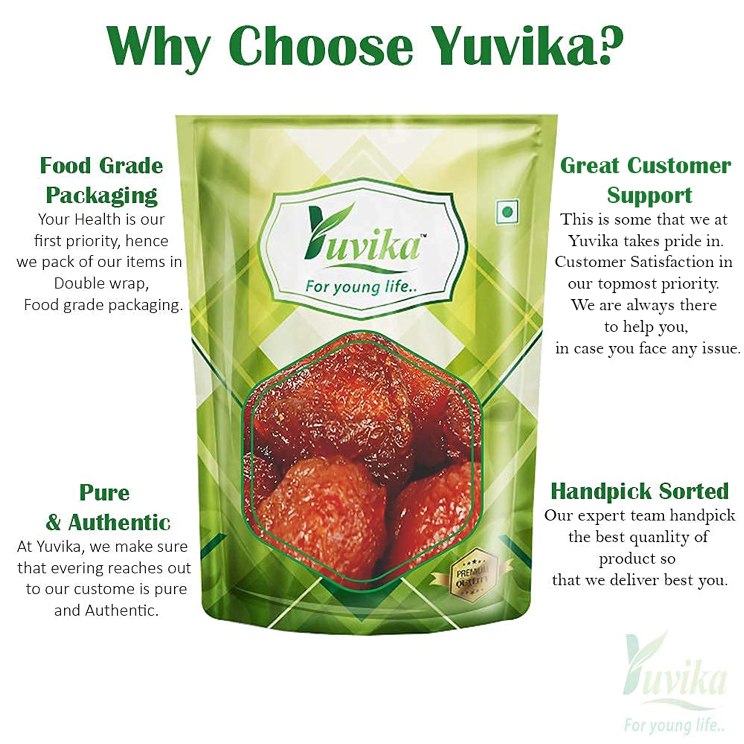 YUVIKA Aloo Bukhara Dry - Subgenus Prunus - Dried Plum 200 Grams – view 3