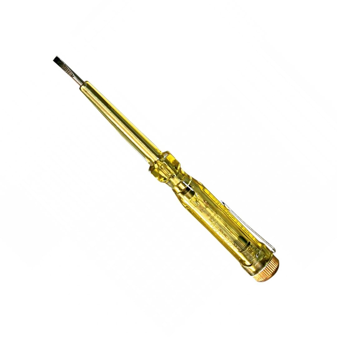 STANLEY 2-in-1 voltage tester screwdriver with clear handle