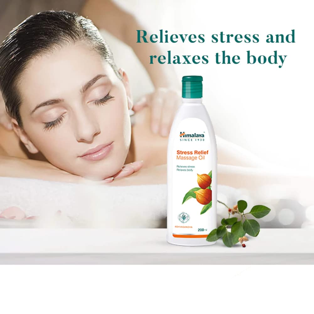 Himalaya Stress Relief Massage Oil - 200ml – view 2