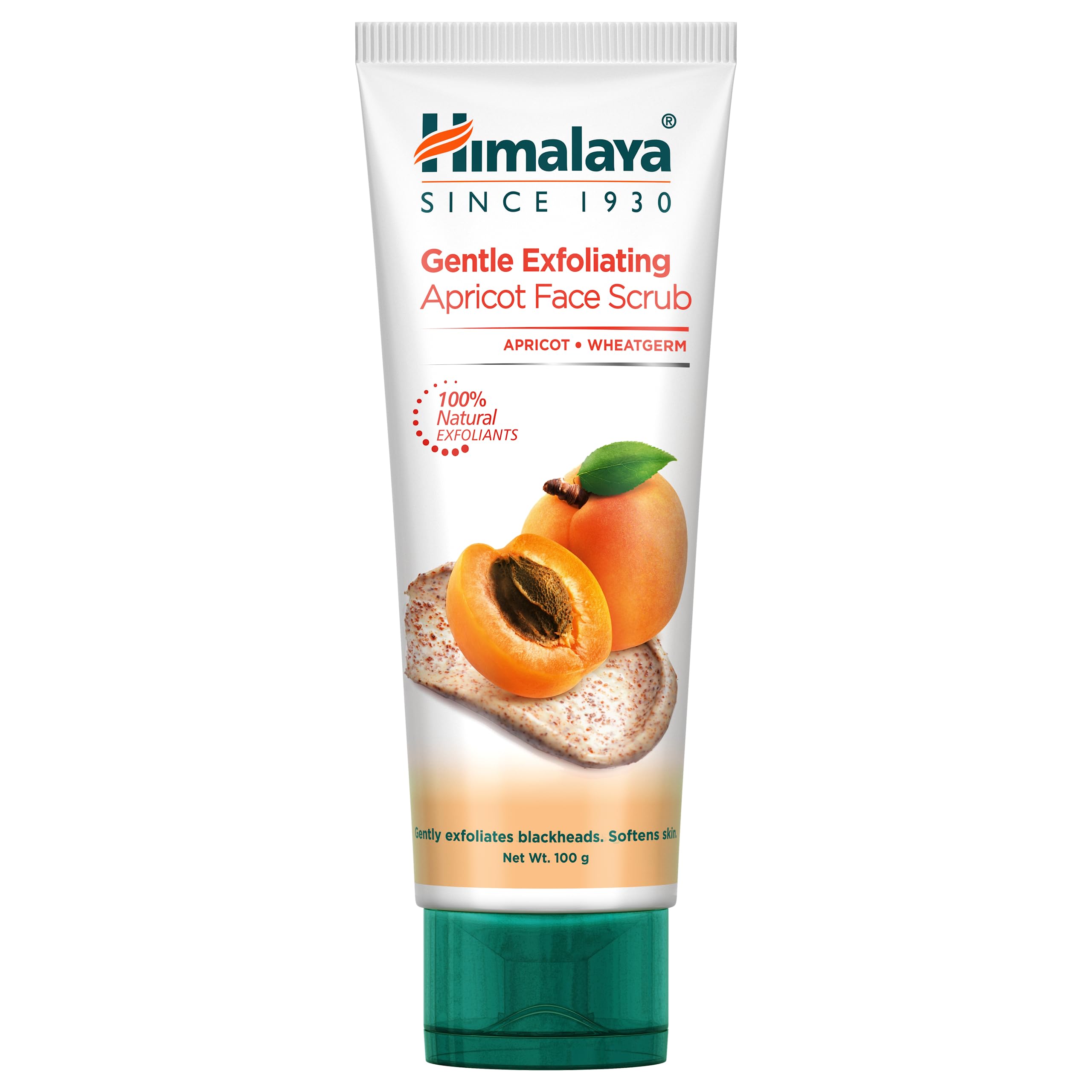 Himalaya apricot face scrub tube for exfoliating and hydrating skin