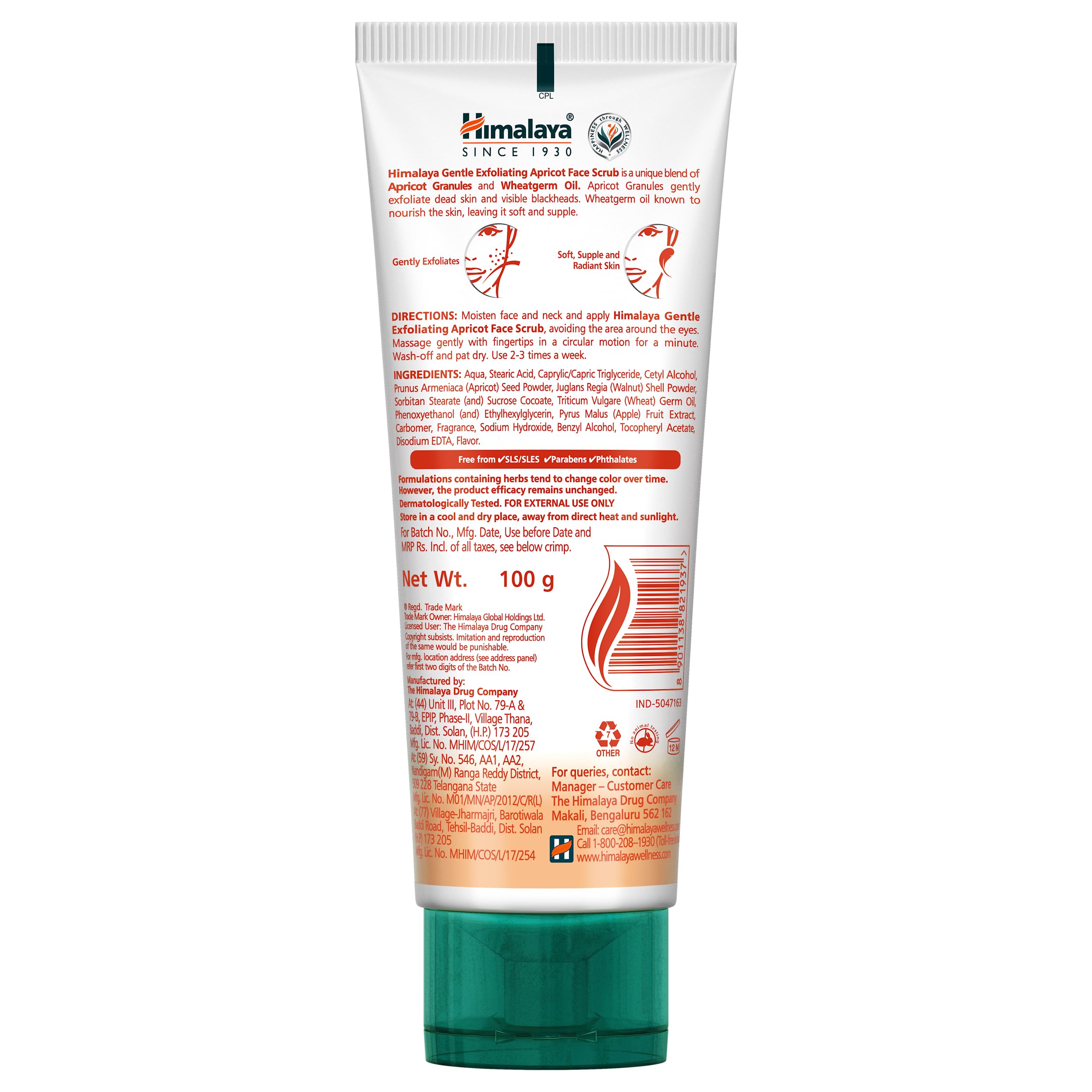 Himalaya Herbals Gentle Exfoliating Apricot Scrub, 100g – view 2