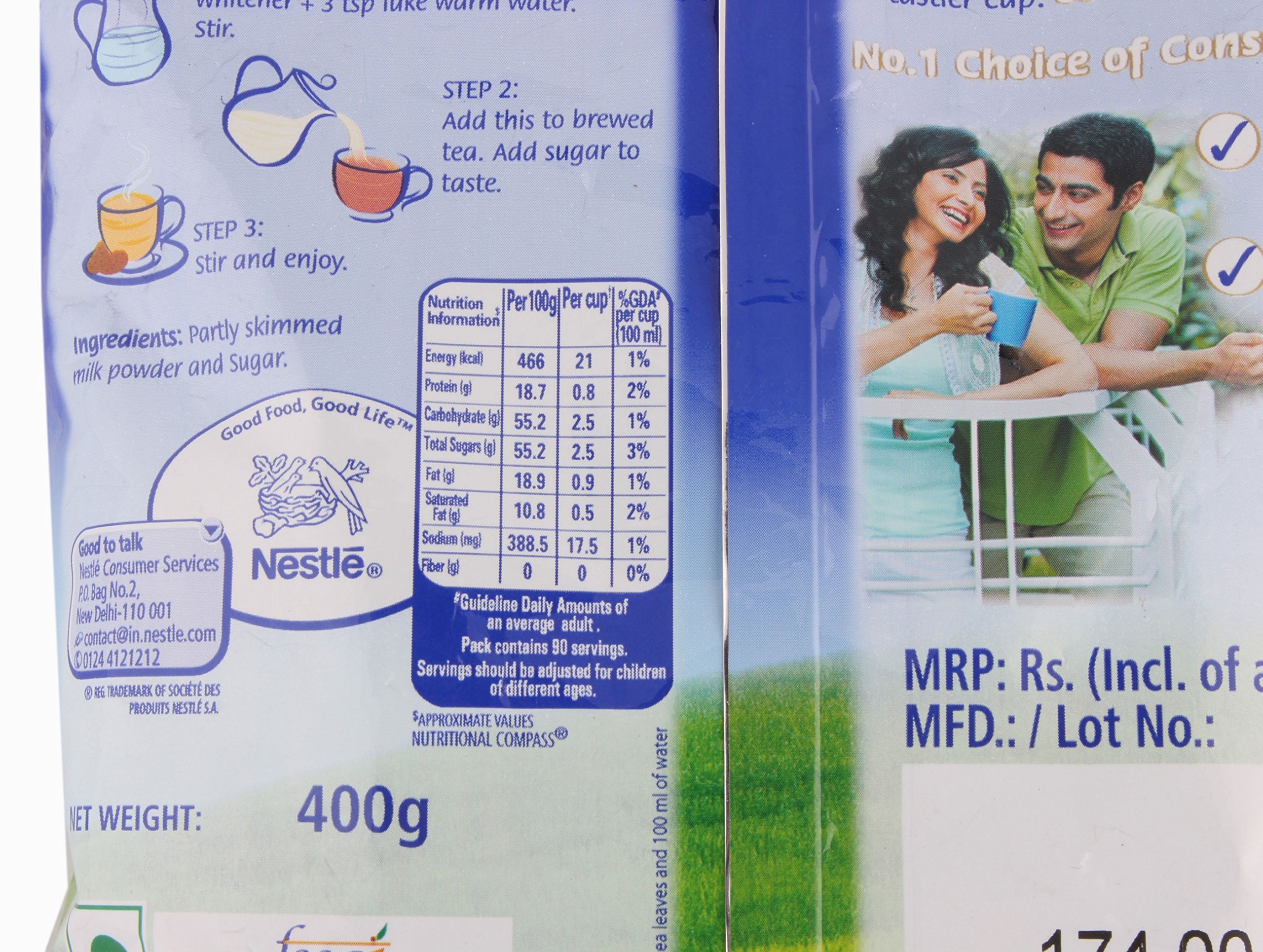 Nestle Everyday Milk Powder - 400 Grams Pouch – view 2