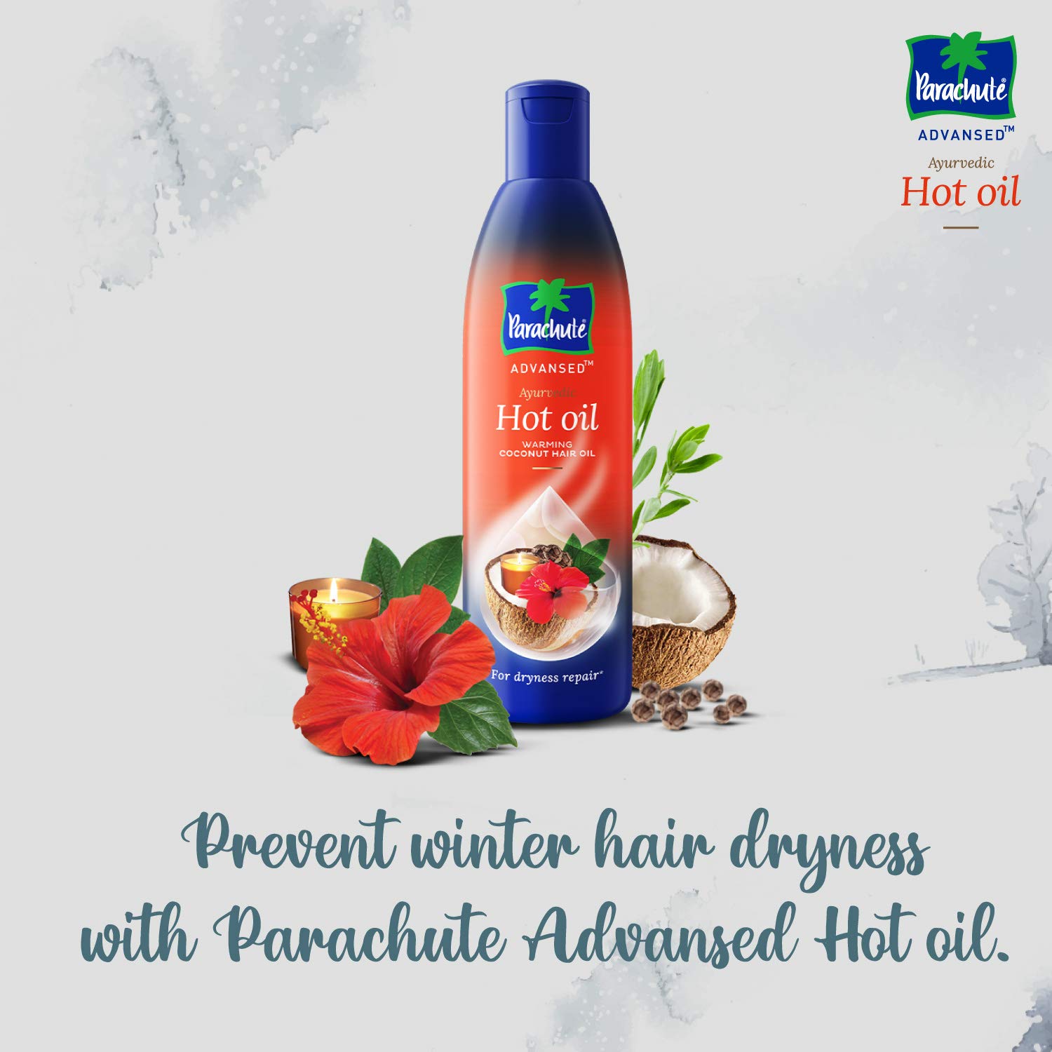 Parachute Advansed Ayurvedic Hot Oil 400 ml with Free 90 ml Pack – view 2