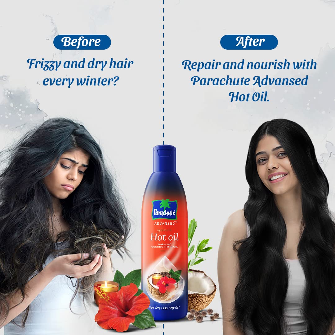 Parachute Advansed Ayurvedic Hot Oil 400 ml with Free 90 ml Pack – view 3