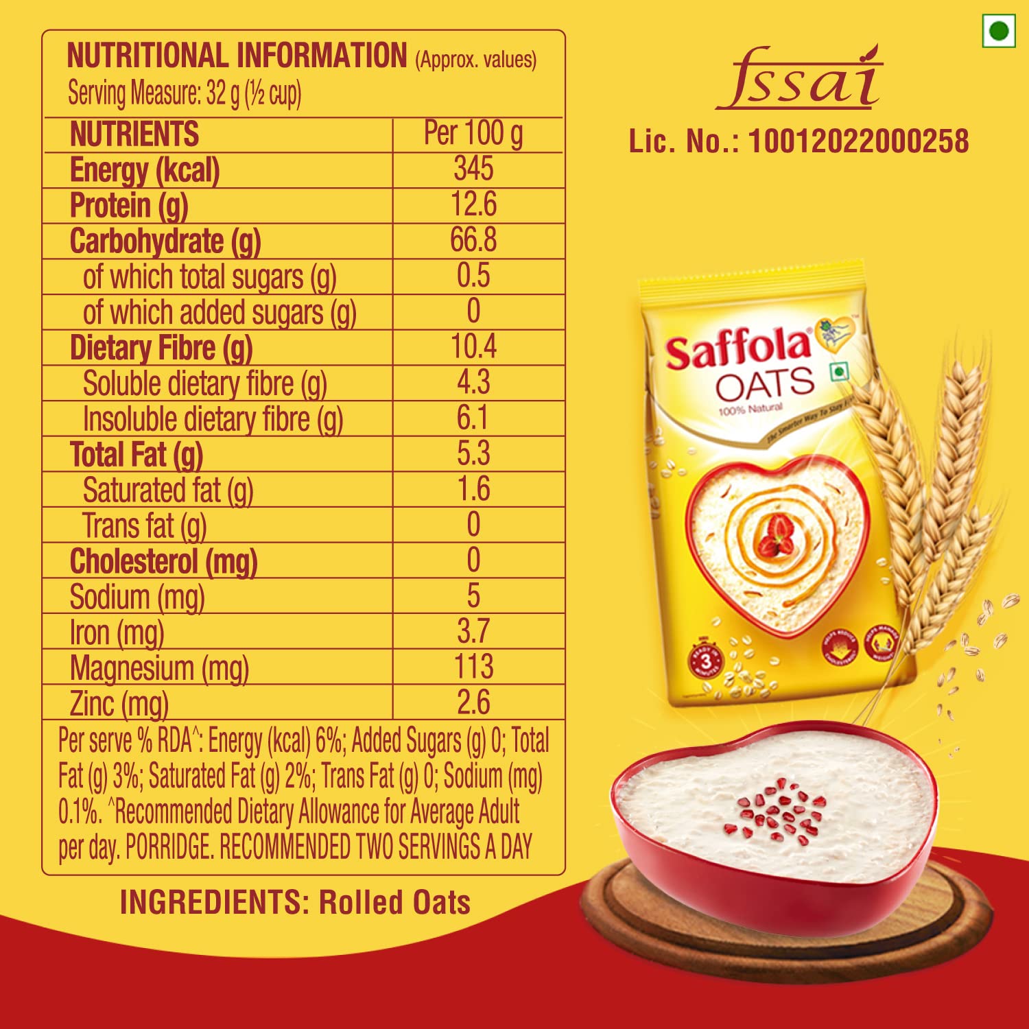 Saffola Oats – view 6
