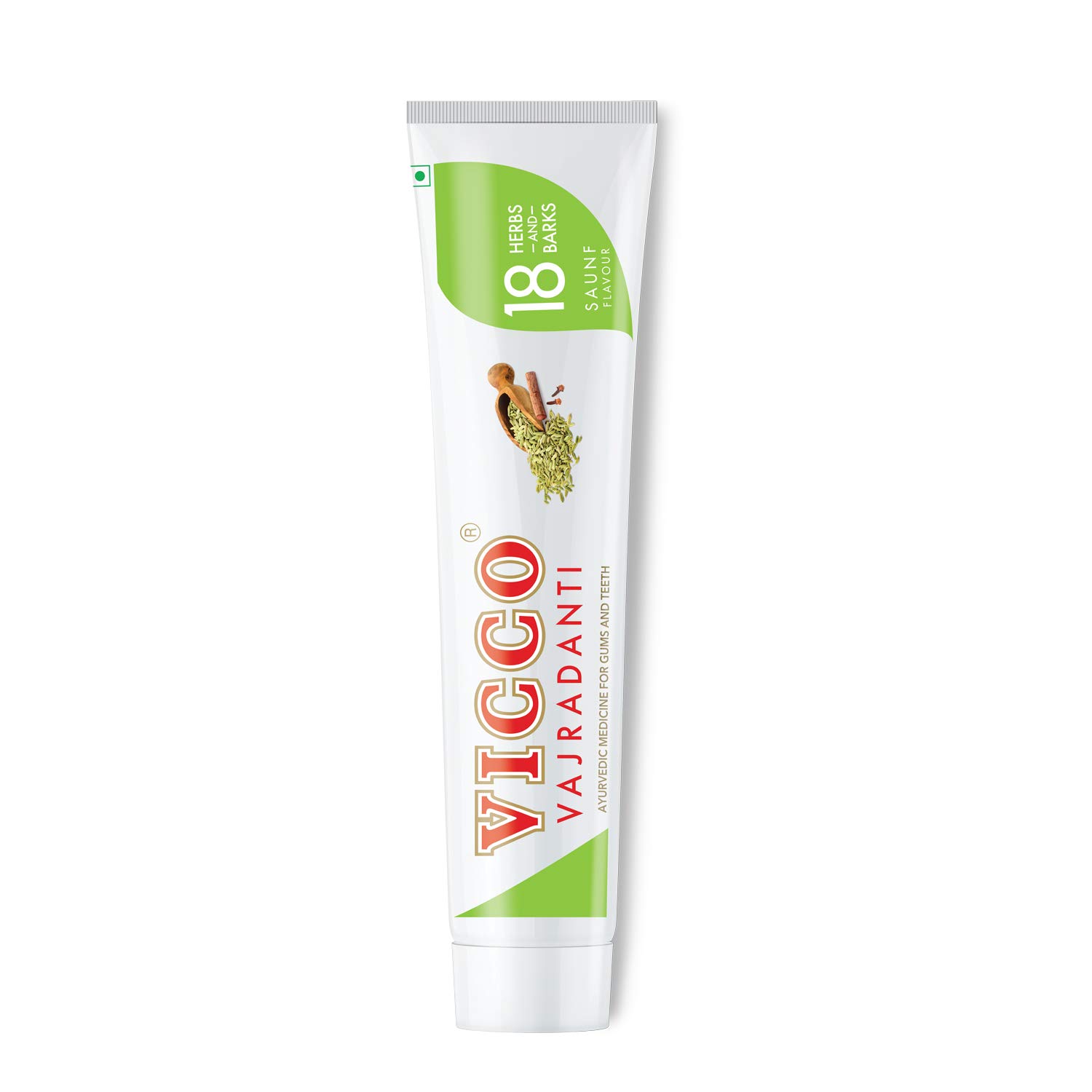 Vicco Vajradanti Ayurvedic saunf toothpaste 160 g tube pack