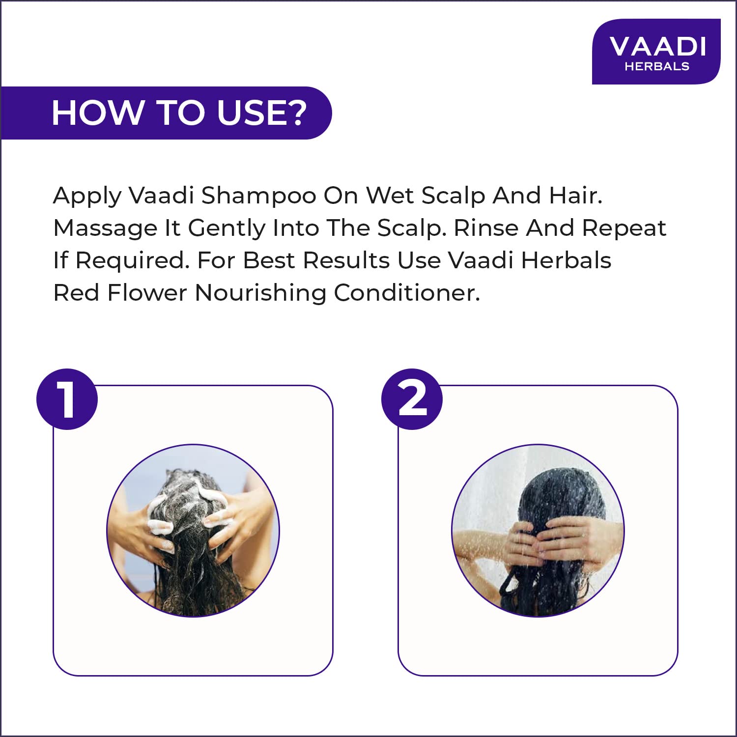 Vaadi Herbals Lavender Shampoo with Rosemary Extract, Intensive Repair System, 110ml x 3 – view 3