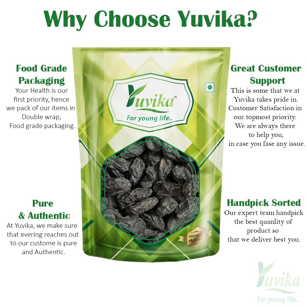Yuvika Kali Drakh (seed Less) - Kali Munakka - Black Raisin 200 Grams – view 3