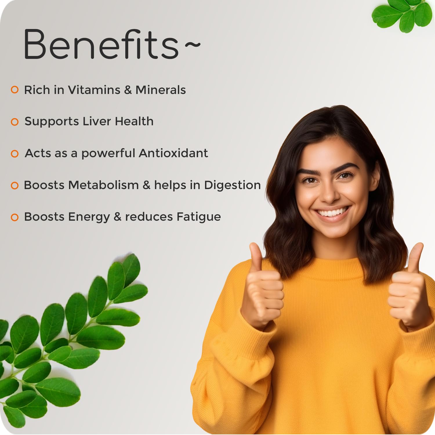 Krishna's Herbal & Ayurveda Pure Moringa Leaf Powder (100gms), Drumstick Leaf Powder Good for Hair, Skin and Immunity, Rich in Multivitamins – view 4