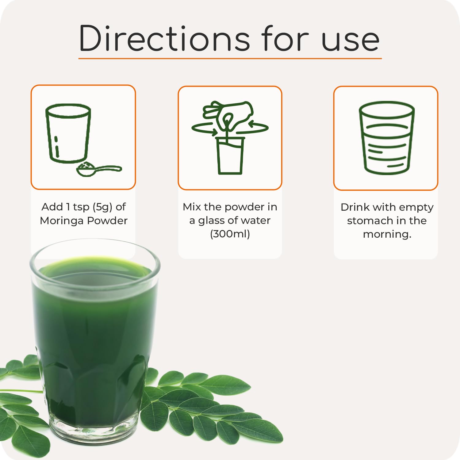 Krishna's Herbal & Ayurveda Pure Moringa Leaf Powder (100gms), Drumstick Leaf Powder Good for Hair, Skin and Immunity, Rich in Multivitamins – view 7
