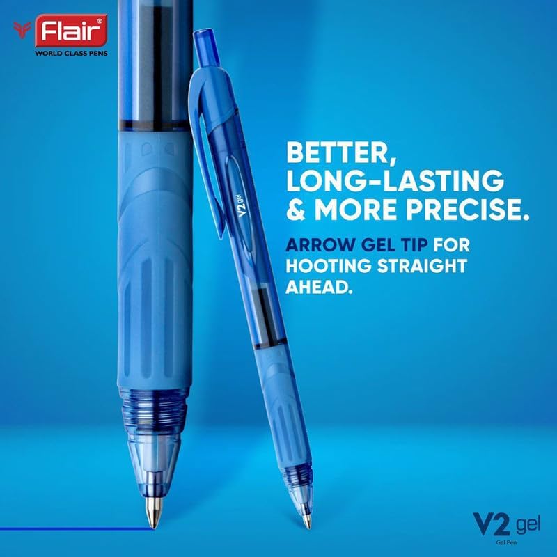 FLAIR V2 Retractable 0.7mm Gel Pen Box Pack – view 5