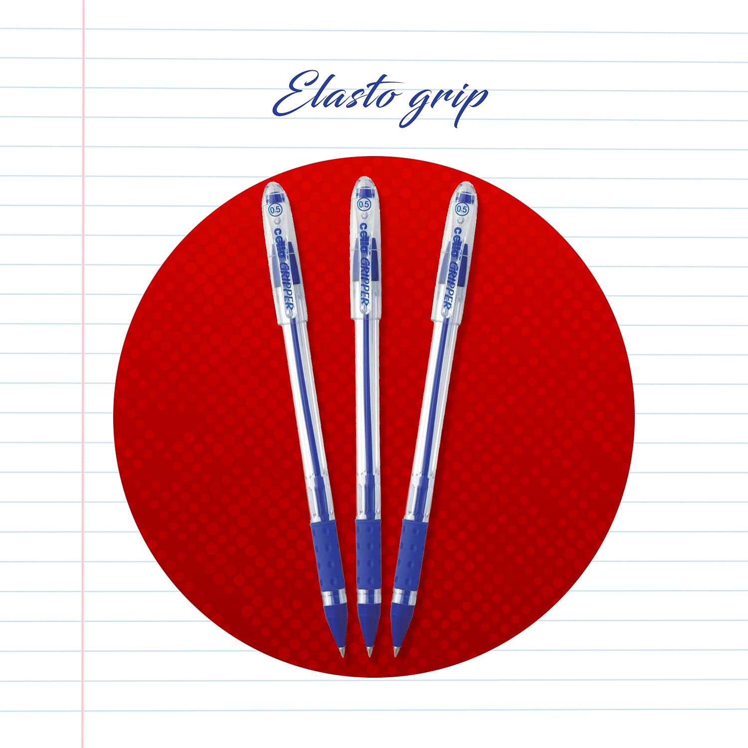 Cello Gripper Ball Pen Set - Pack of 25 (Blue) – view 8