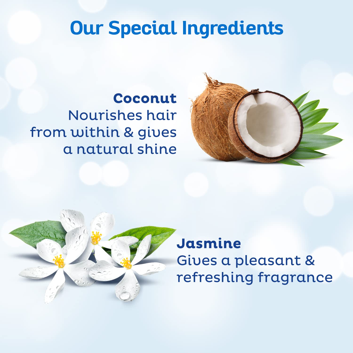 Parachute Advansed Jasmine Gold Non-Sticky Coconut Hair Oil, 500ml & Livon Hair Serum for Dry and Rough Hair, 24-hour frizz-free Smoothness, 50ml – view 3