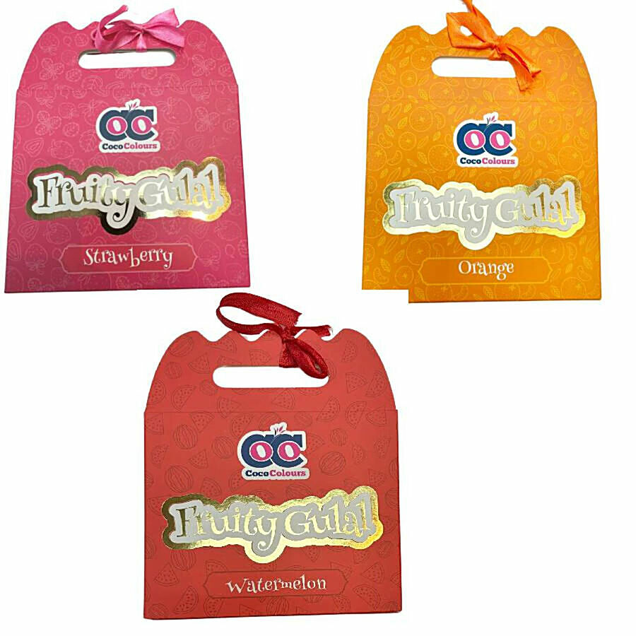 Coco colours Holi Fruity Gulal - Red, Pink & Orange 300 g – view 2