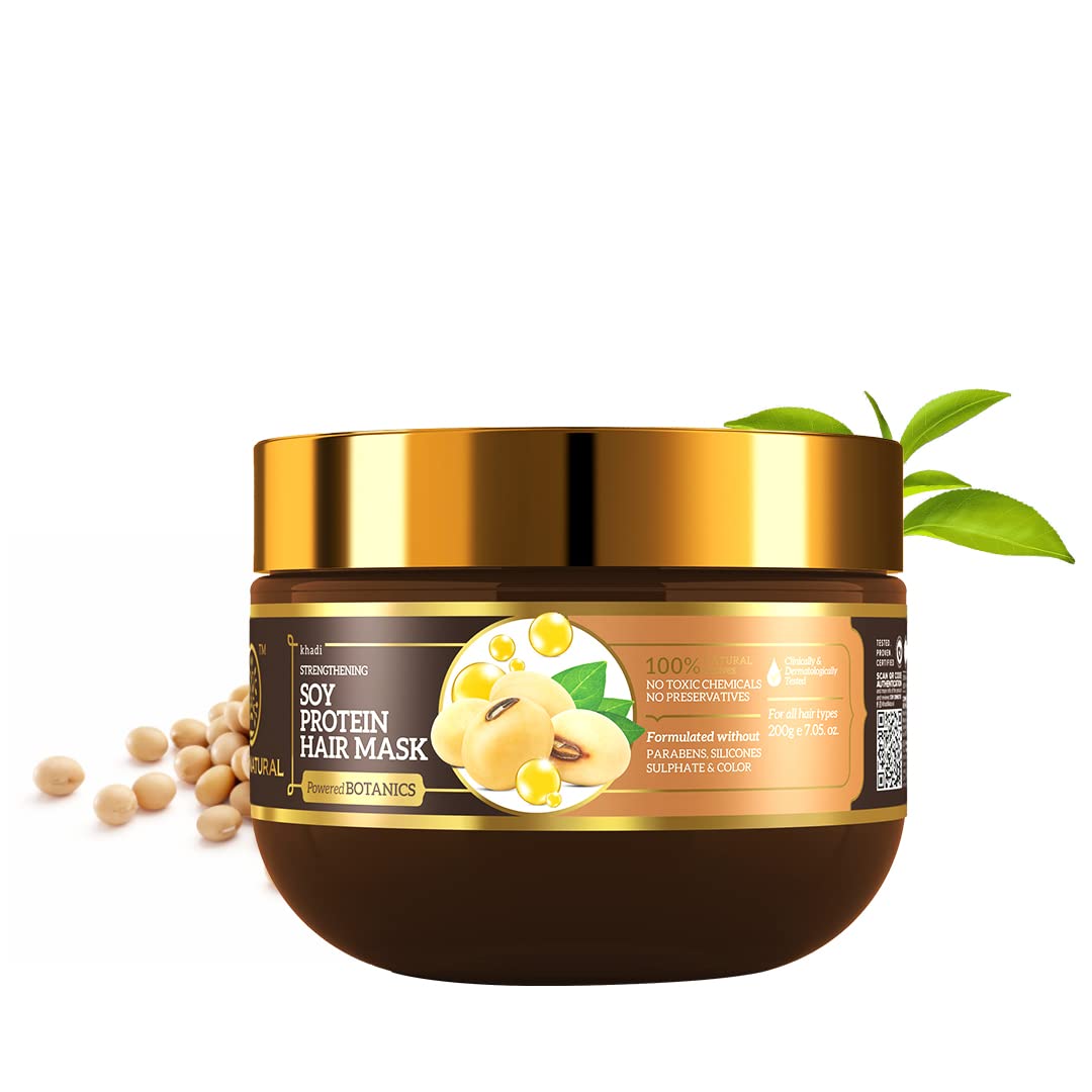 Khadi Natural soy protein hair mask jar for all hair types