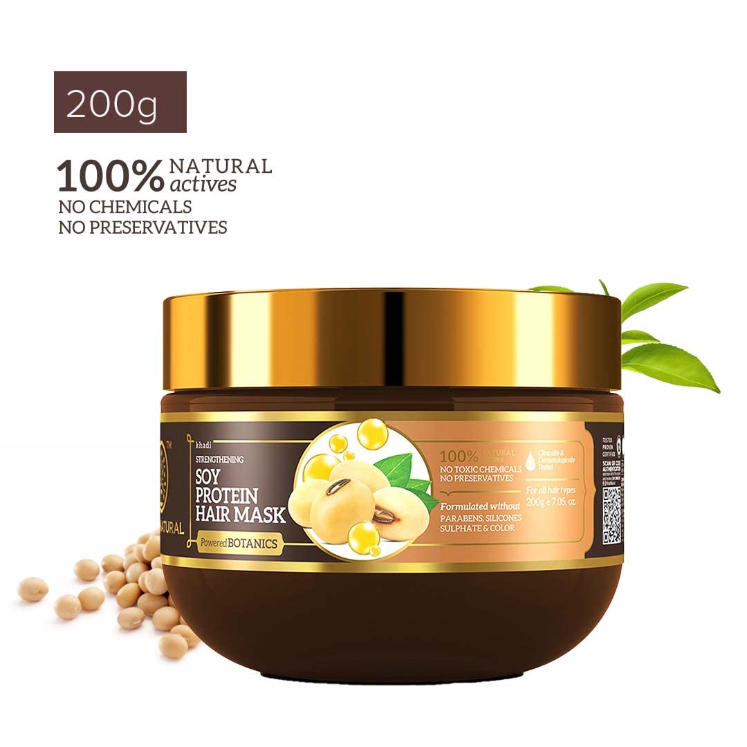 KHADI NATURAL Soy Protein Hair Mask-Powered Botanics 200GM – view 4