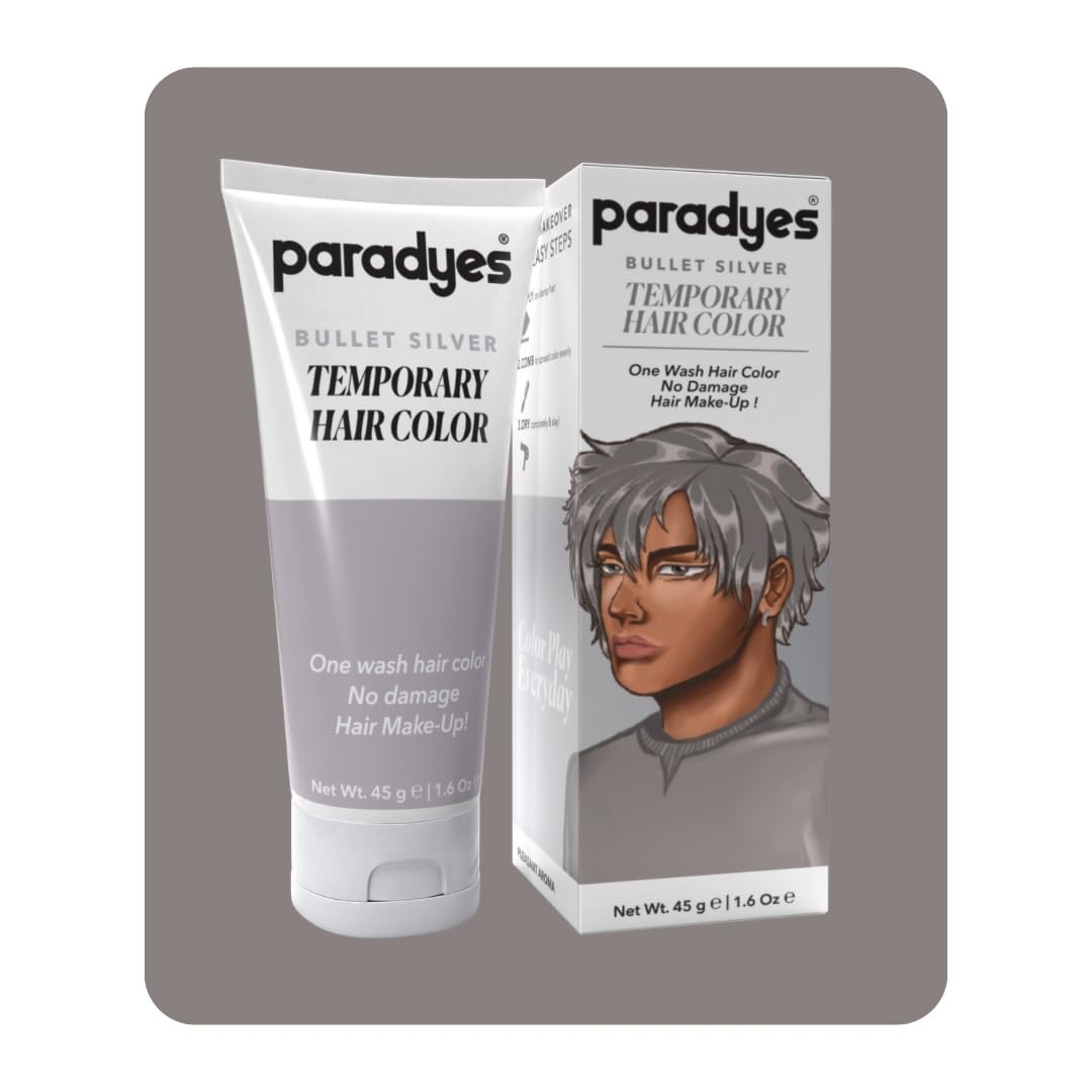 Paradyes Bullet Silver Temporary Hair Color, 45 gms – view 1