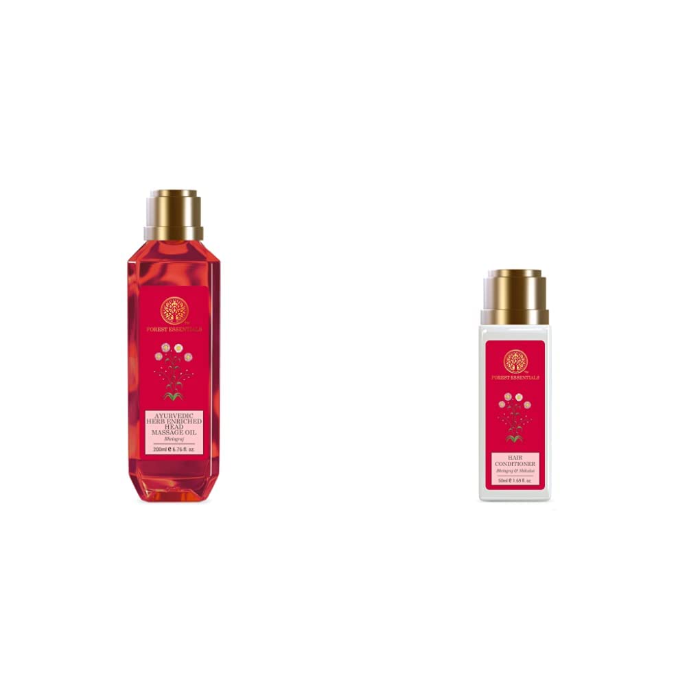 Ayurvedic Bhring Raj massage oil with Bhringraj Shikakai conditioner