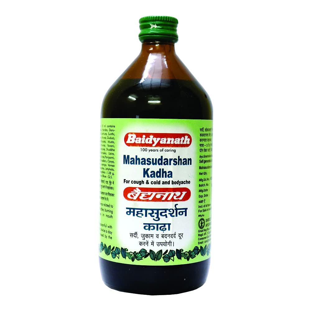 Baidyanath Asli Ayurved Mahasudarshan Kadha bottle 450 ml pack