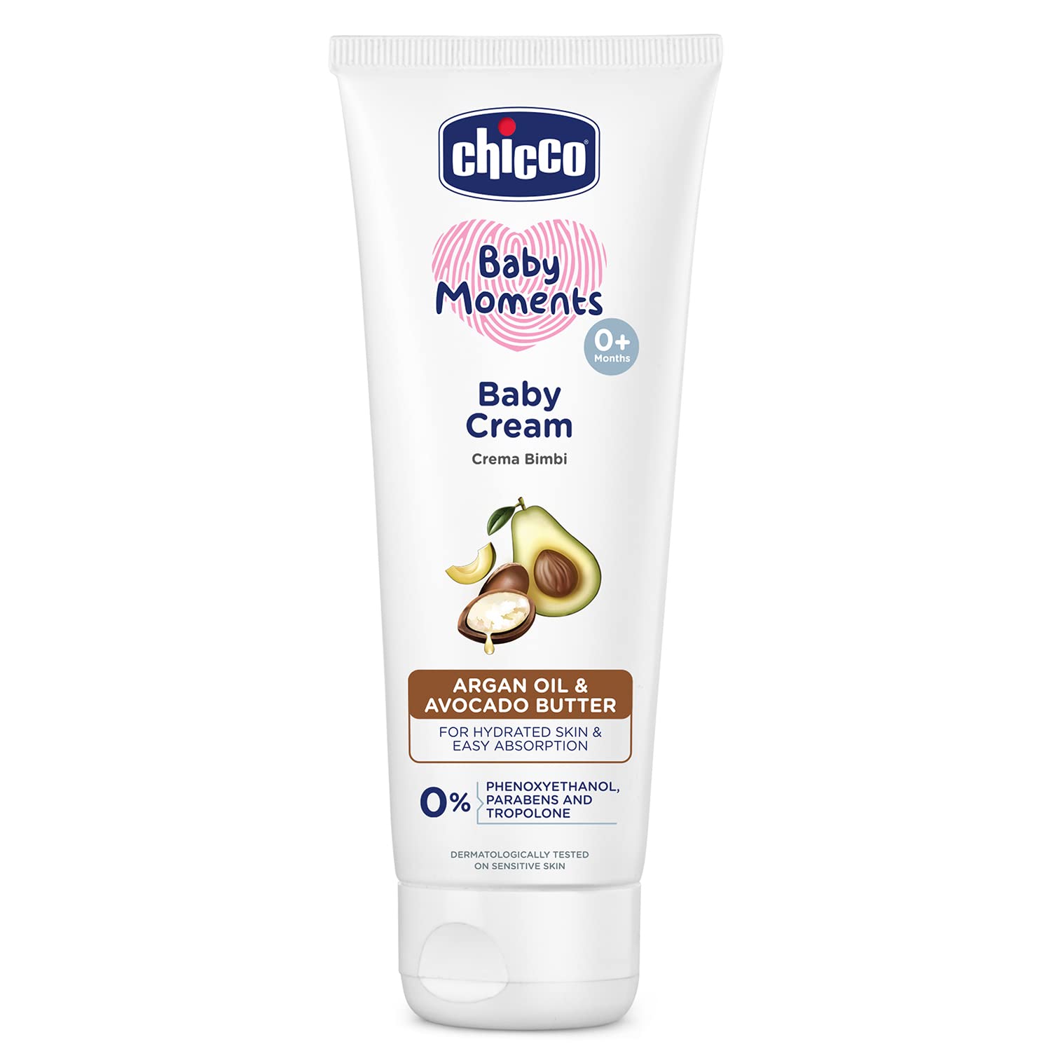 Chicco baby cream 100g tube for dry baby skin