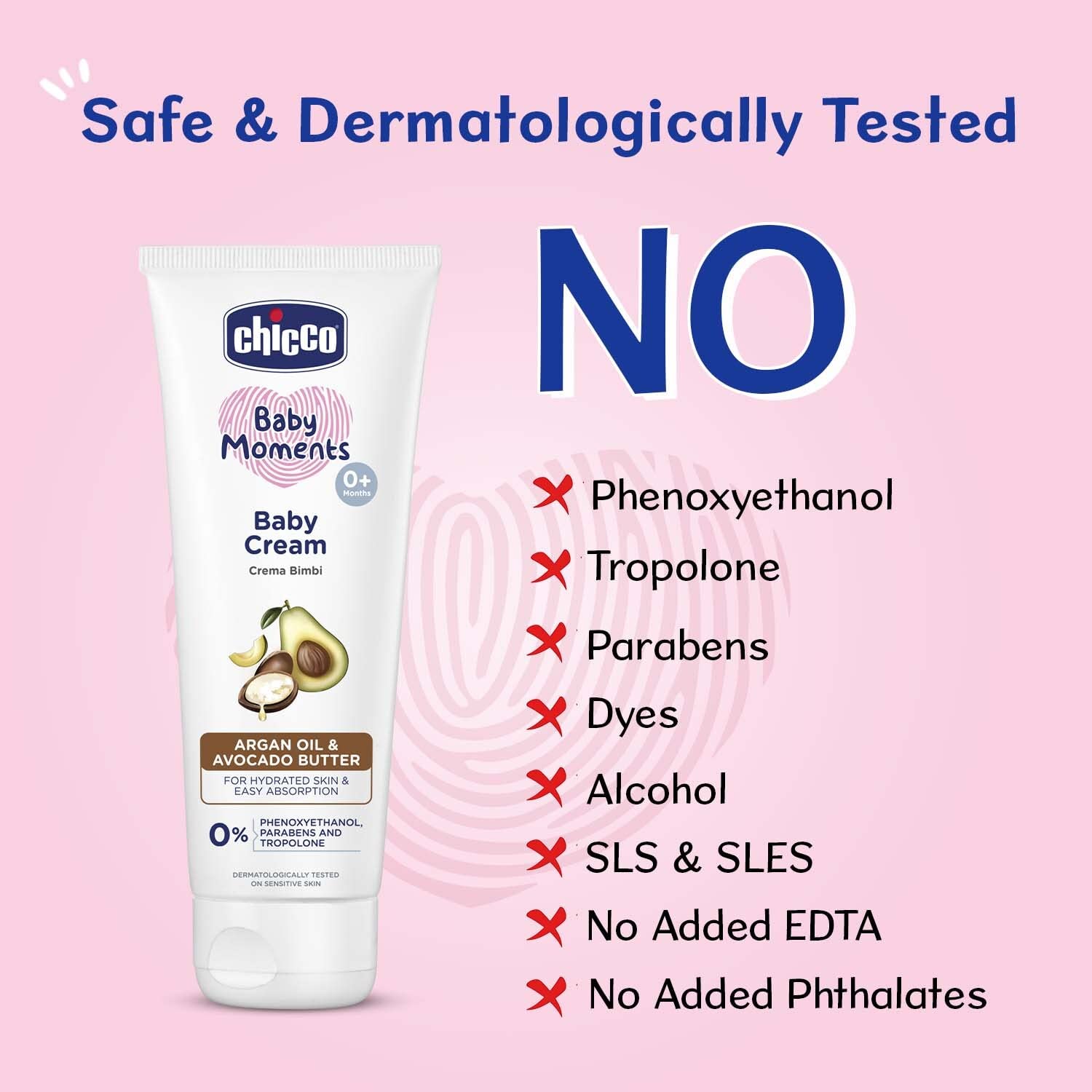 Chicco Baby Moments Baby Cream for Babies with Argan Oil & Avocado Butter, 100g – view 6