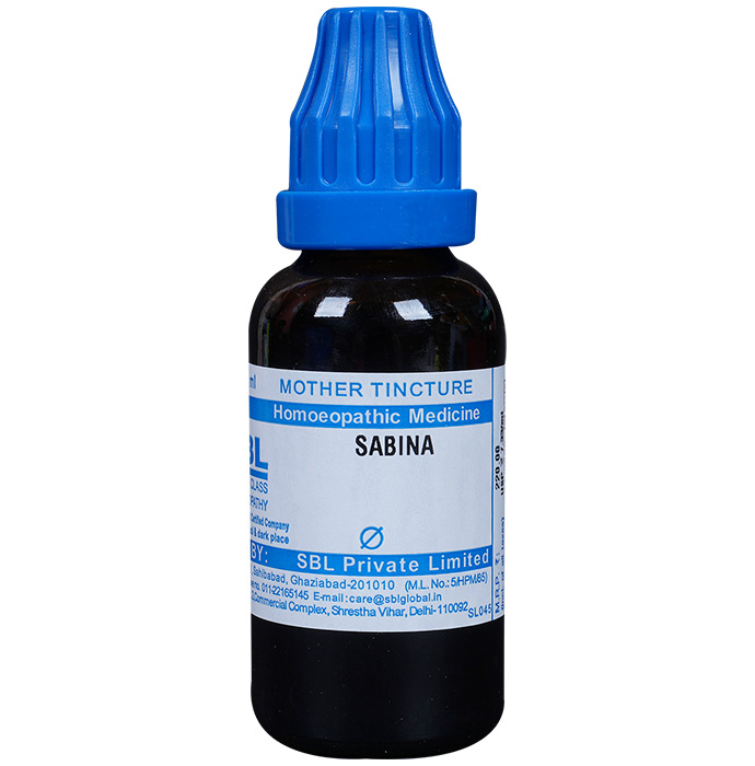 SBL Sabina Mother Tincture Q 30 ML Homeopathic Support for Women – view 2