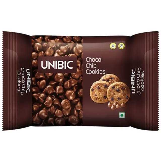 Unibic 150 g chocolate chip cookies pouch with front design