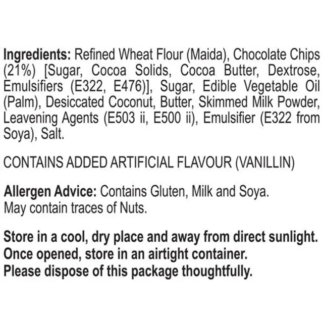 Unibic Cookies - Chocolate Chip, 150 G Pouch – view 3