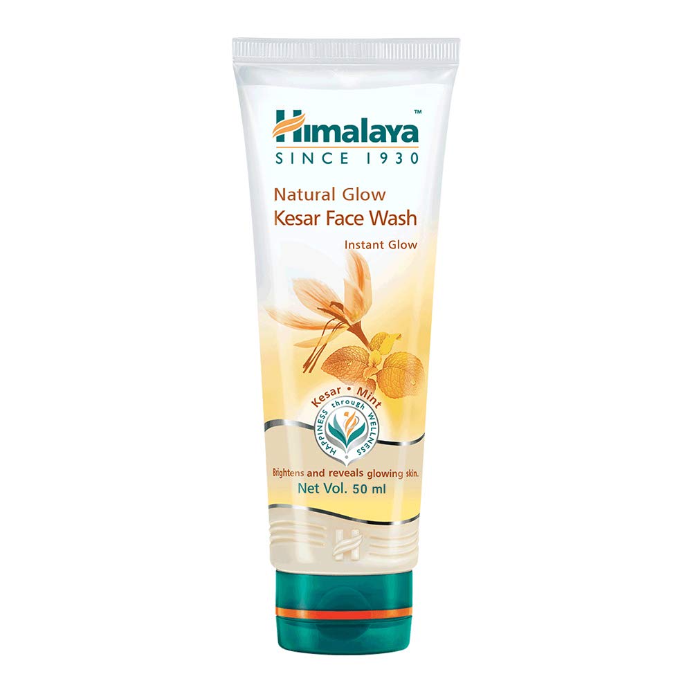 Front pack of Himalaya Herbals Fairness Kesar Face Wash 50 ml