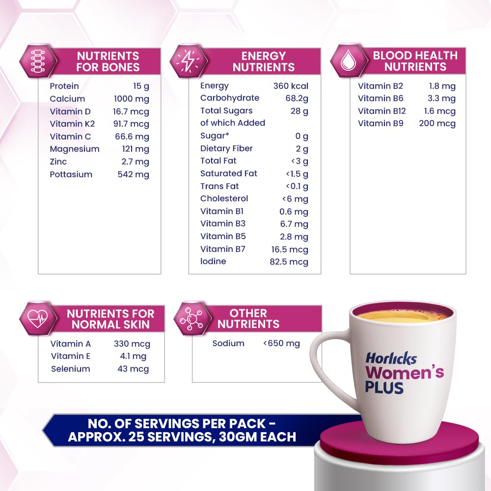 Horlicks Women's Plus Caramel Refill 750g – view 4