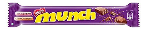 Nestle Munch milk chocolate wafer bars in 48 piece box