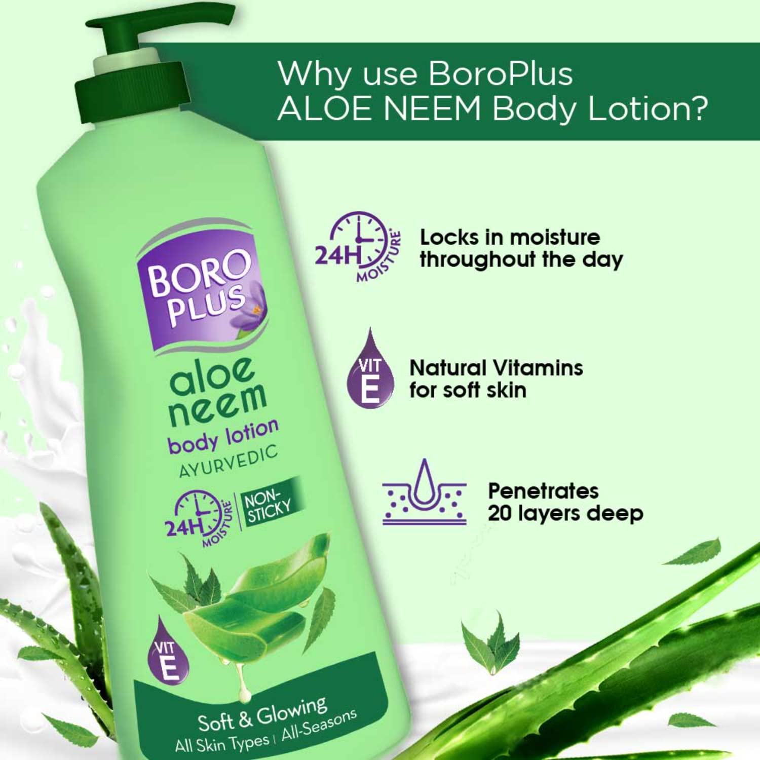 BoroPlus Aloe Neem Body Lotion 400ml – view 4