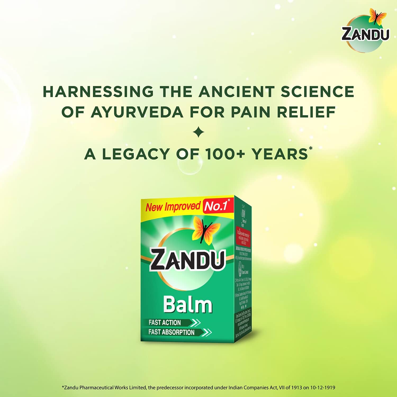 Zandu Balm, 25ml, Ayurvedic balm for effective relief from Headache, Body Pain, Sprain and Cold – view 3