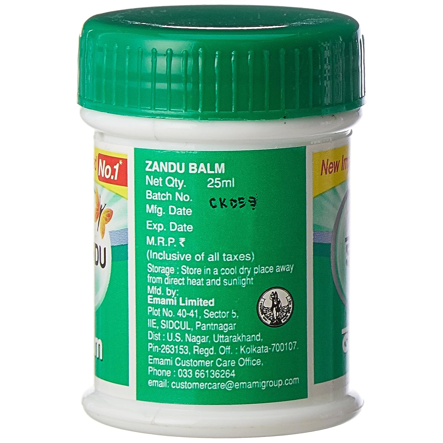 Zandu Balm, 25ml, Ayurvedic balm for effective relief from Headache, Body Pain, Sprain and Cold – view 9