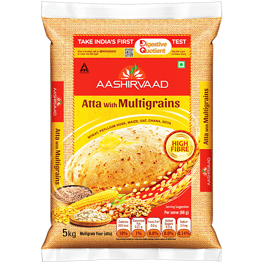 Aashirvaad Atta with Multigrains - High Fibre 10 kg – view 2