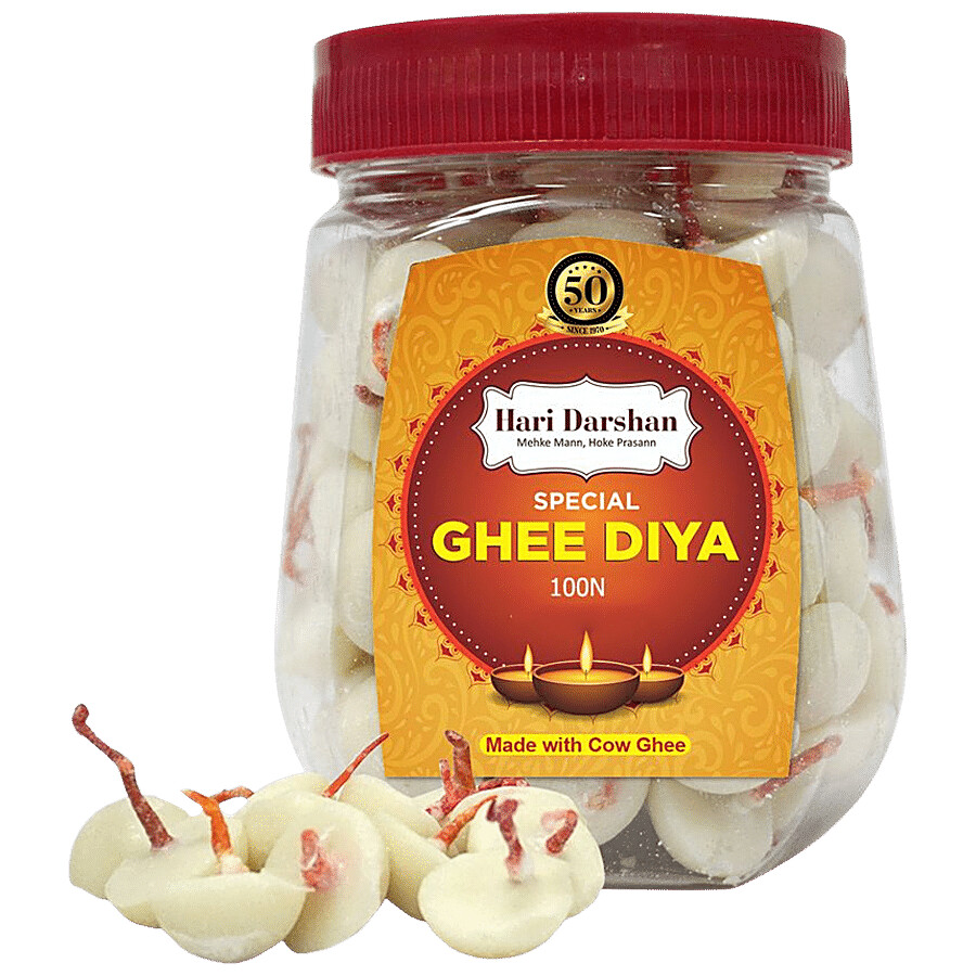 Hari Darshan Special Ghee Diya Battis - Ready To Use, Burns Up To 25 Minutes 100 pcs – view 6