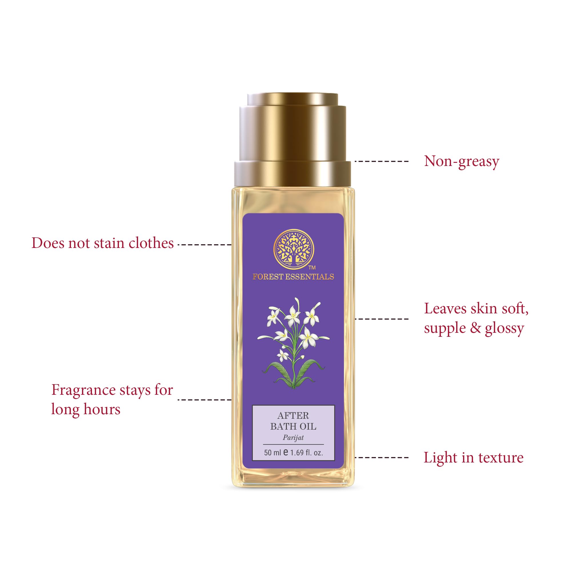 Forest Essentials After Bath Oil Parijat – view 3